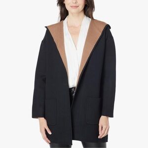 Max Studio Black and Tan Ling Sweater Coat